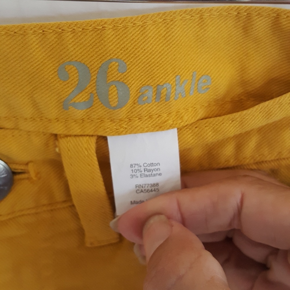 J. Crew Matchstick ankle Jeans.  Size 26 - Picture 3 of 7